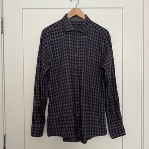 Rodd & Gunn Shirt Mens XL Gray Sports Fit Button Up Long Sleeve Cotton Preppy